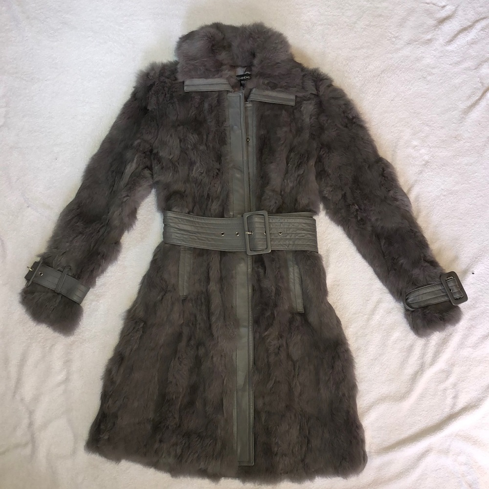 Real fur coat